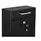 Adiroffice Medium Steel Drop Box Wall-Mount Locking Mailbox, Black ADI631-05-BLK-MK - alternate 8
